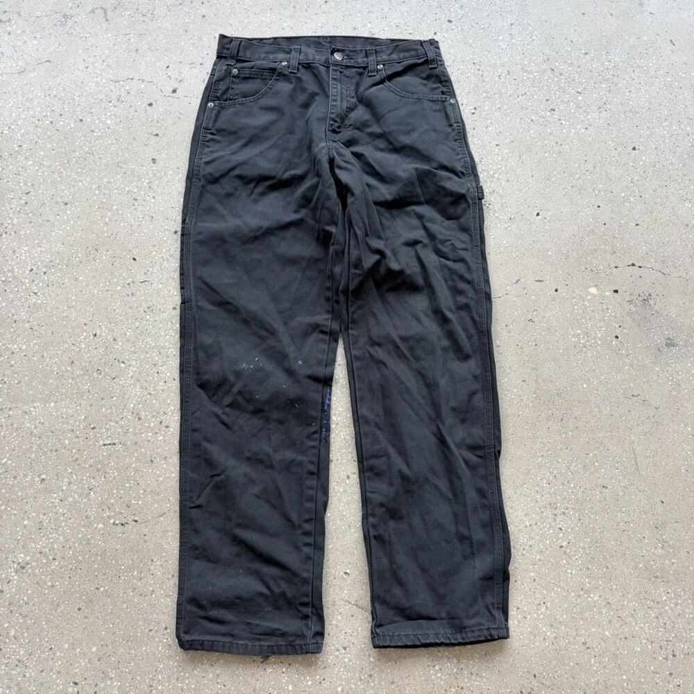 Vintage 90s Dickies Black Workwear Carpenter Jeans 32x32